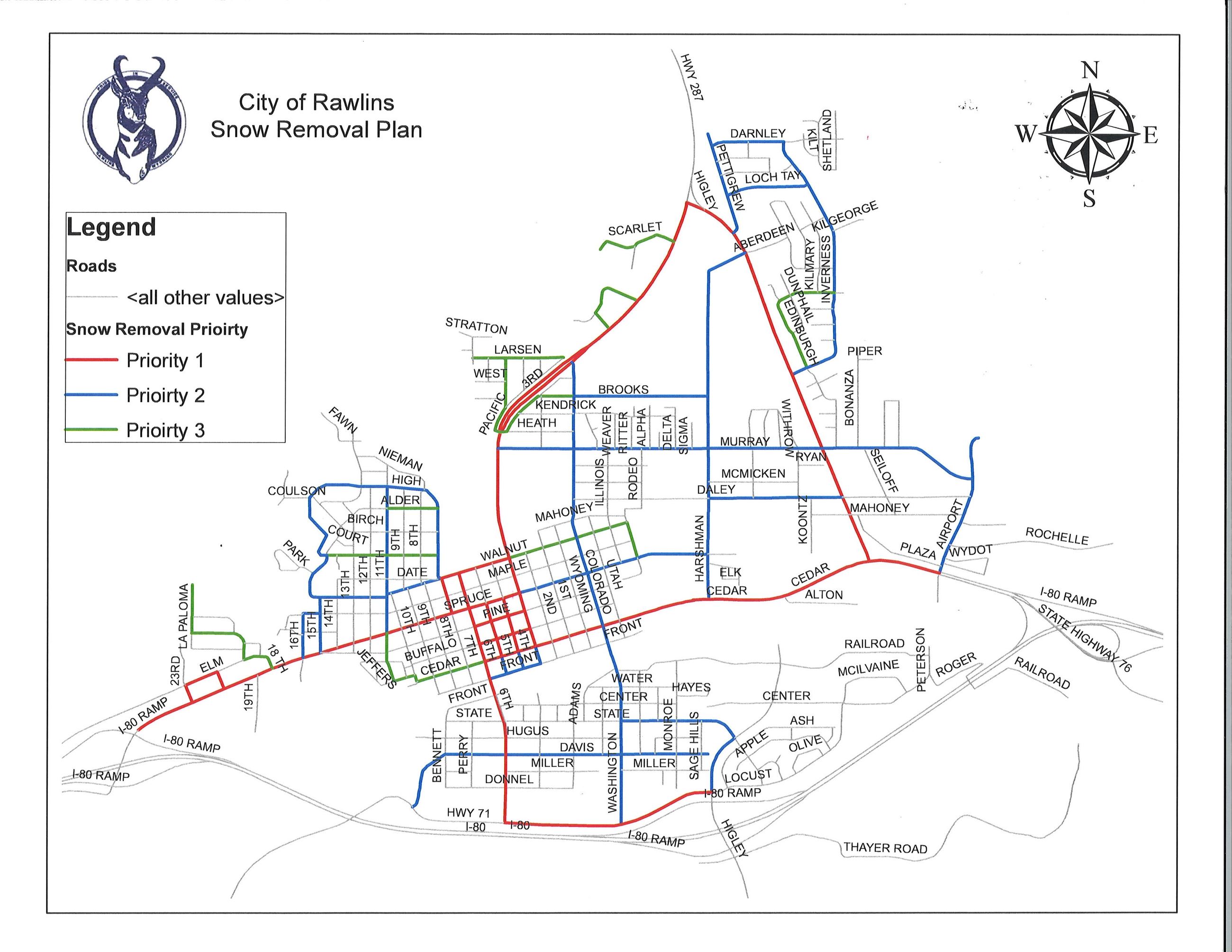 snow removal route map