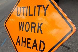 utility work ahead