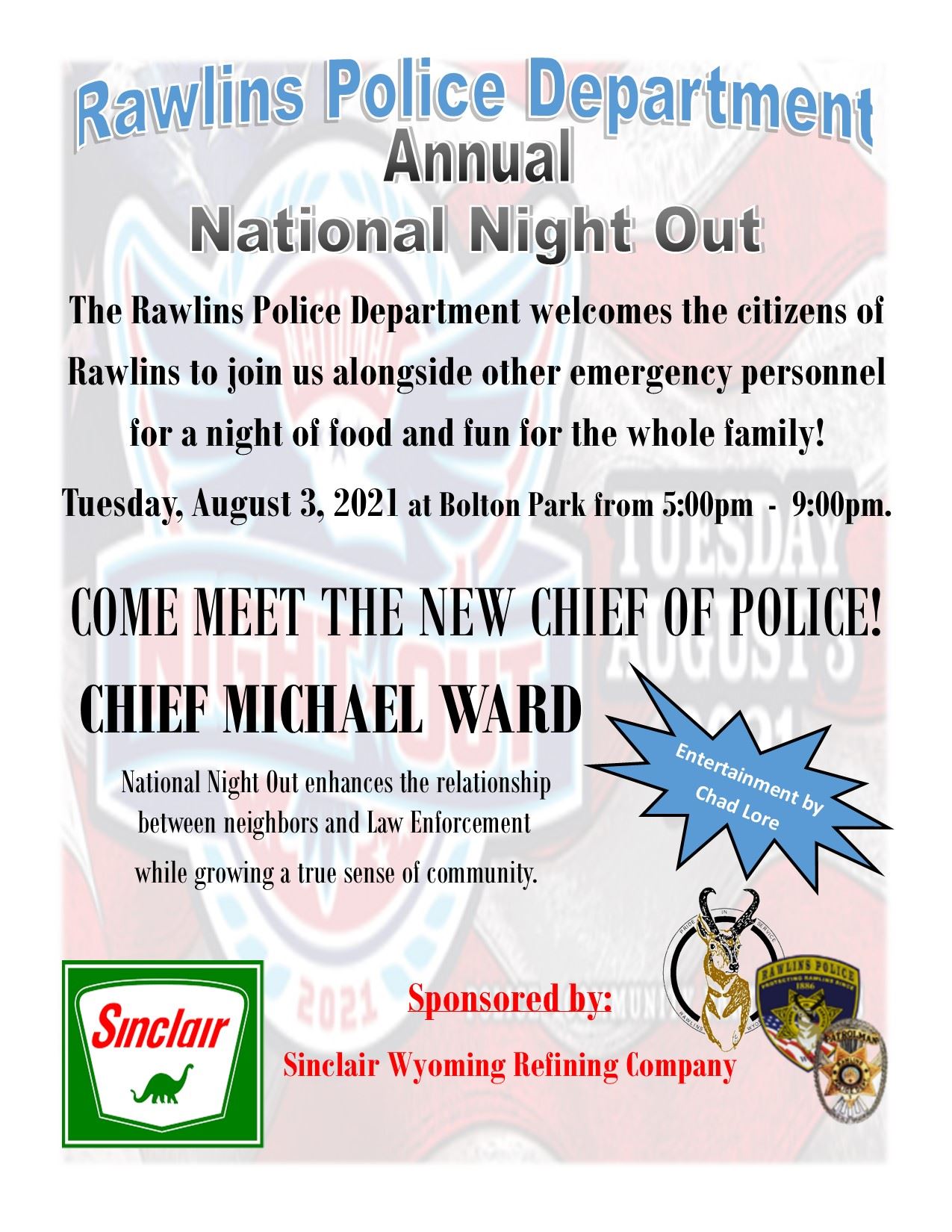 National Night Out Flyer 2021