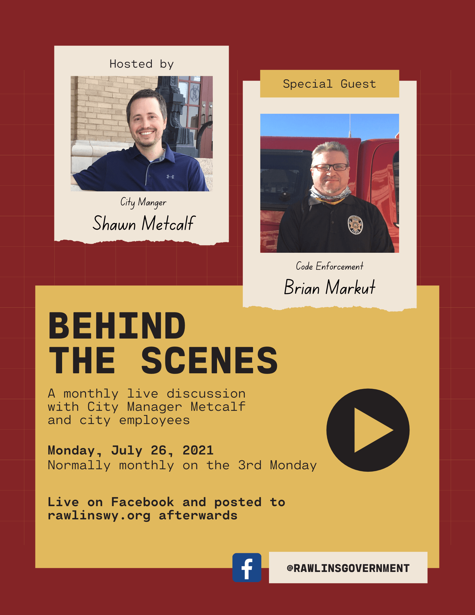 Behind the Scenes July 2021 