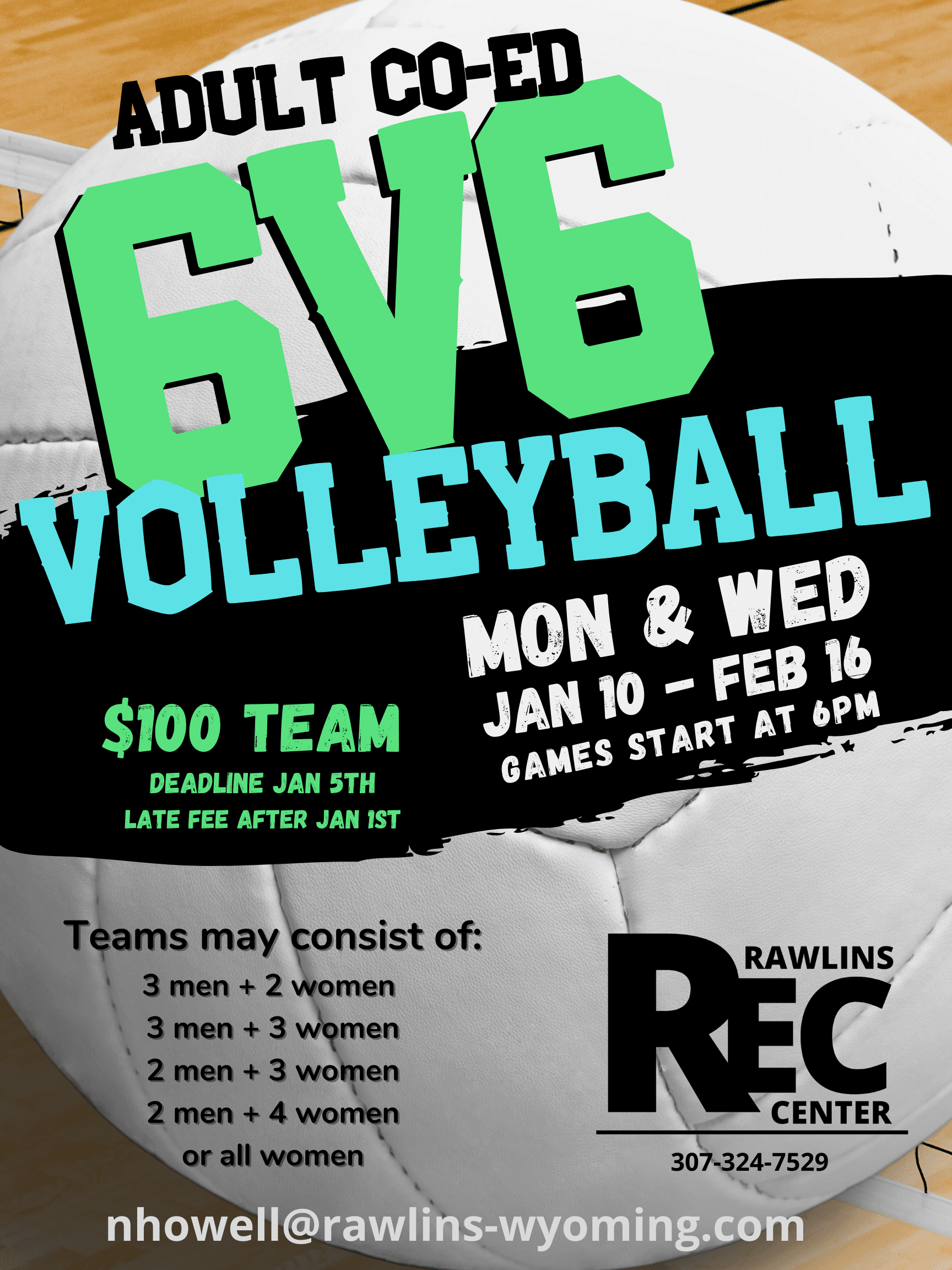 Volleyball FB Poster