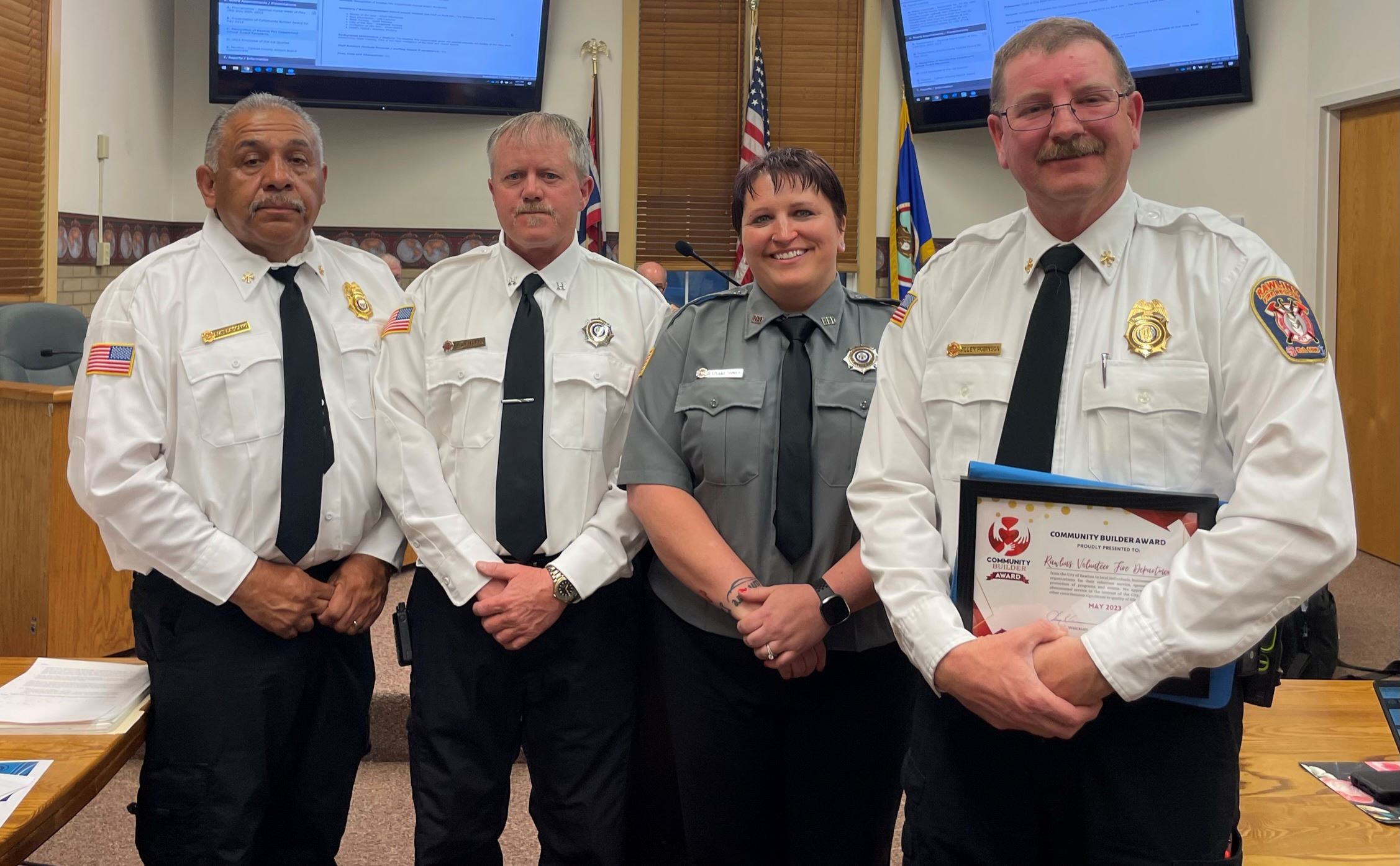 Fire Department Award Winners Council Presentation May 2023