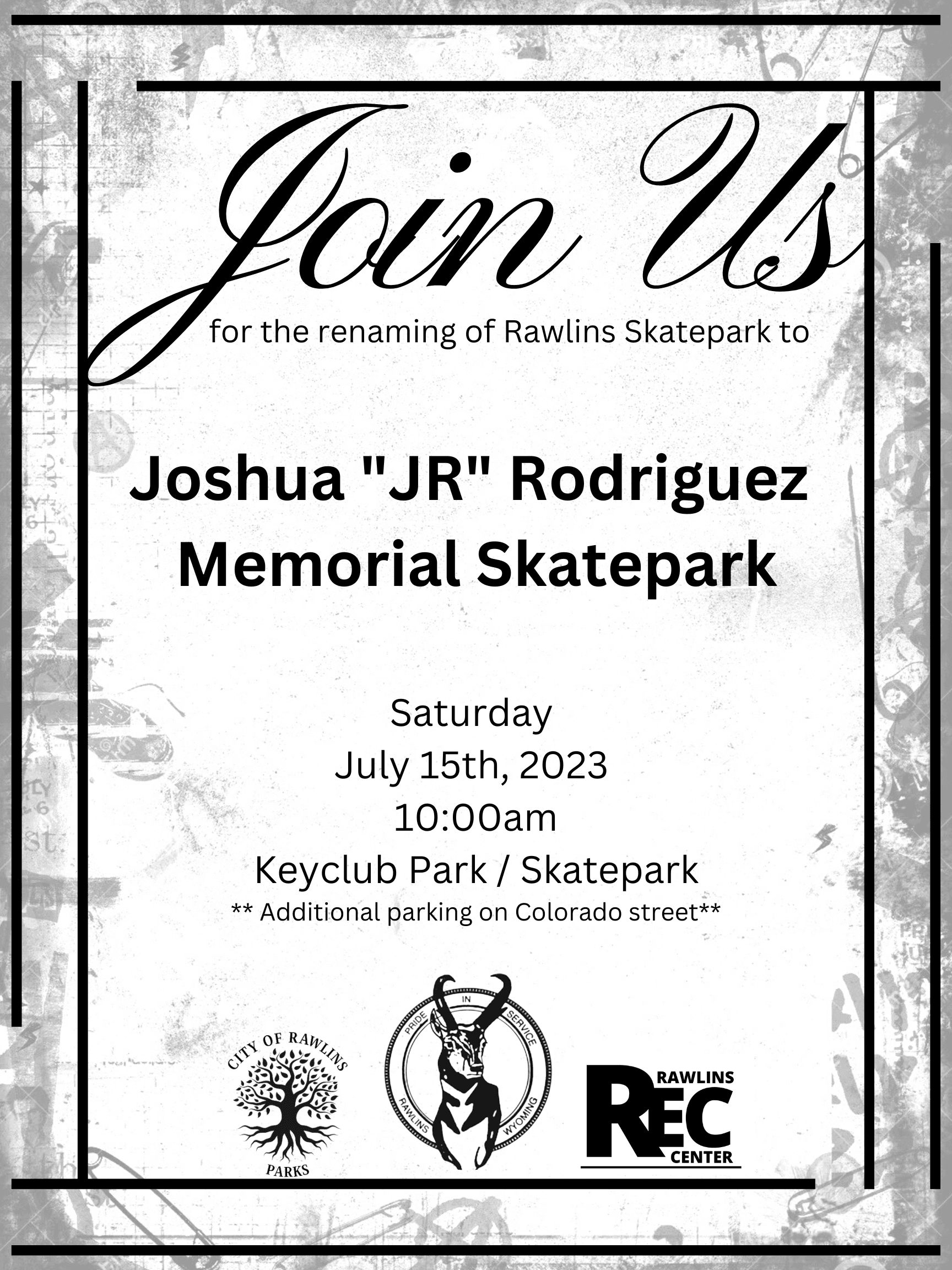 Joshua JR Rodgriguez Memorial Skate Park - event flyer (1)