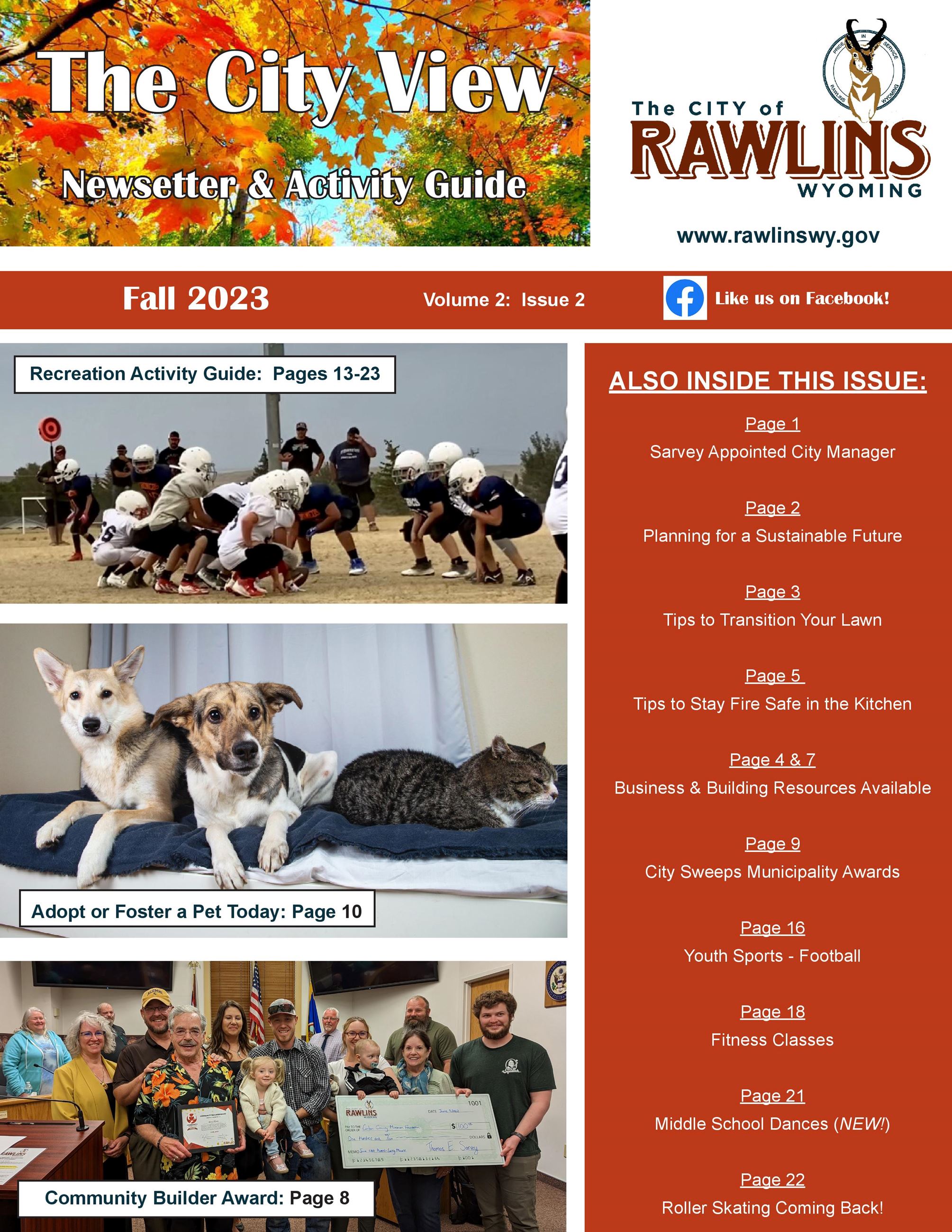 Vol. 2 Issue 2 Fall 2023 City View Newsletter and  Activity Guide-page-001