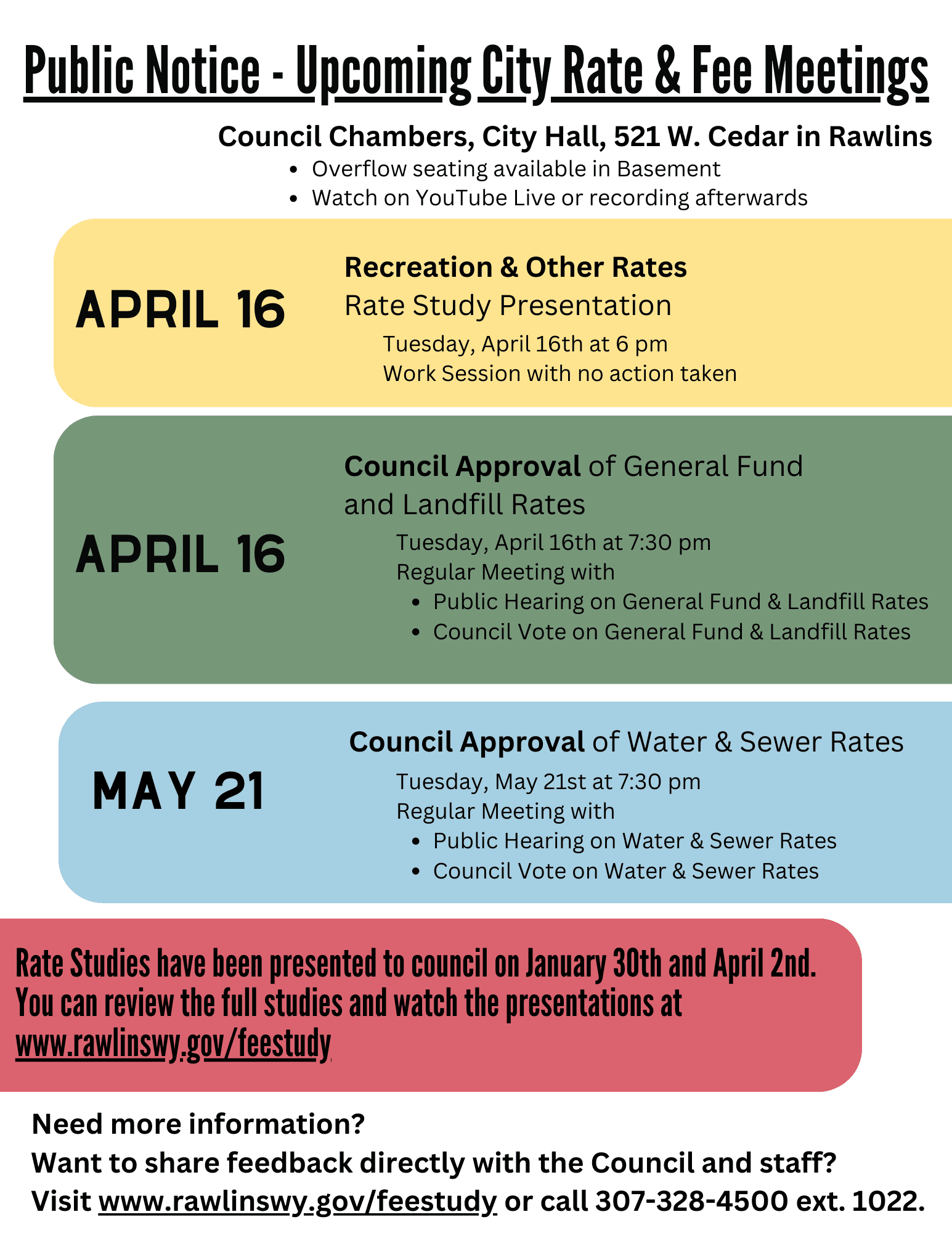 2024 Rate and Fee Study
