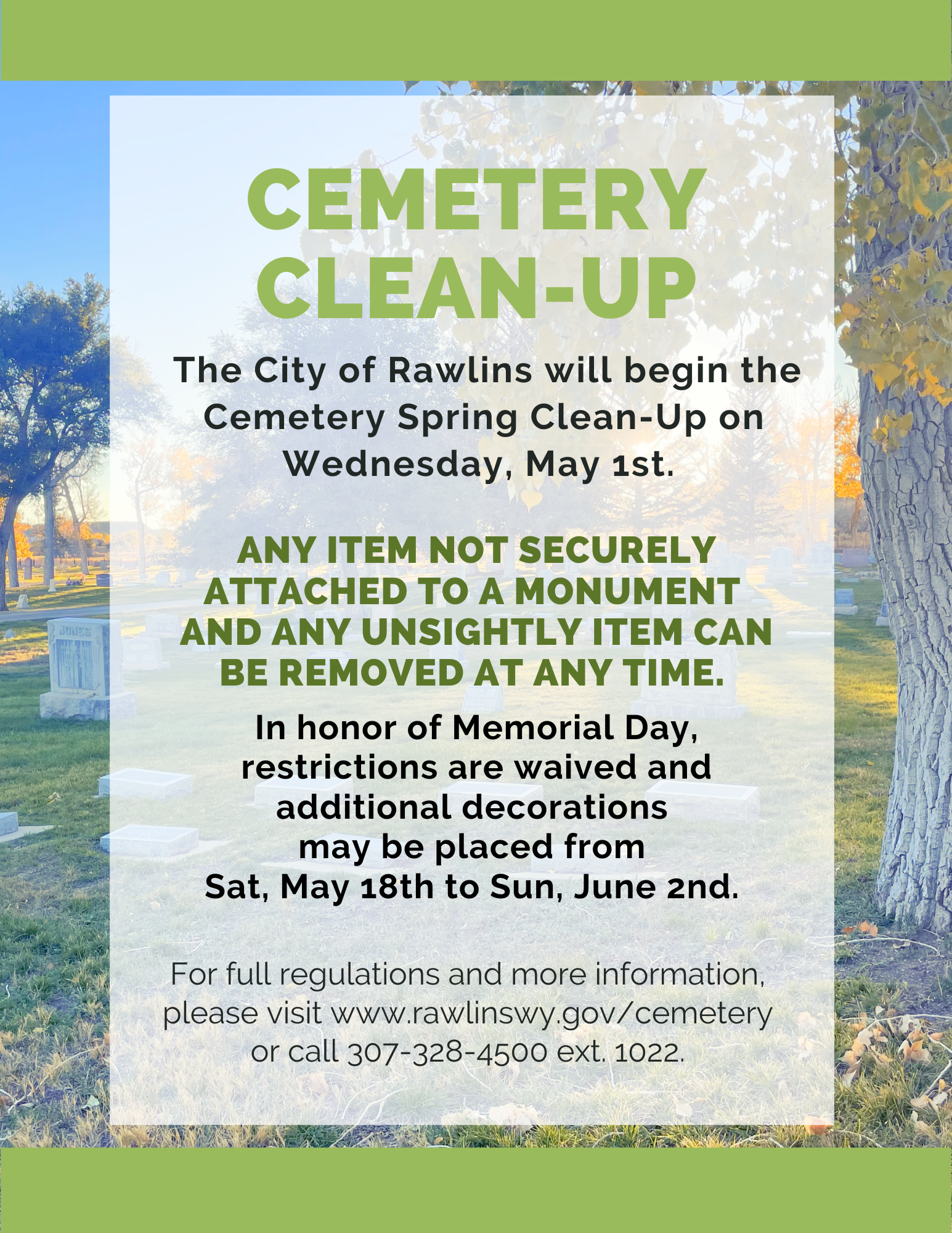 2024 Cemetery Clean-Up