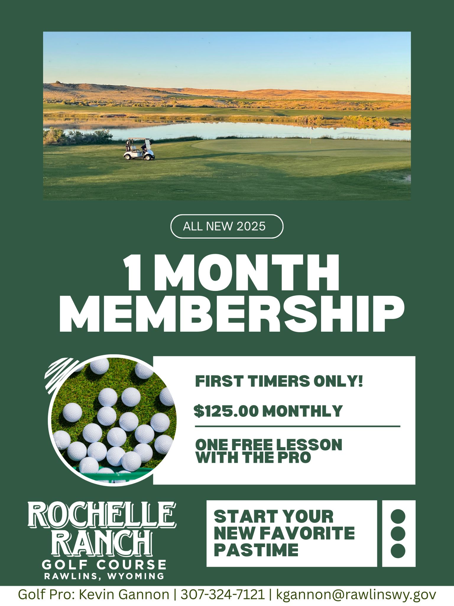 1 month membership - new 2025