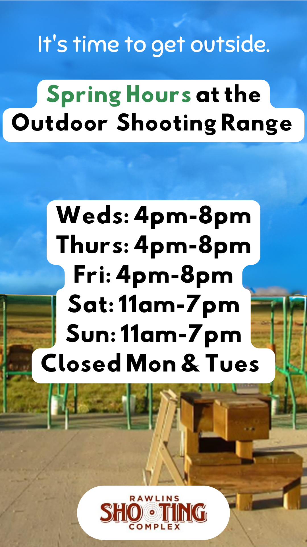 Outdoor Shooting Range Spring Hours